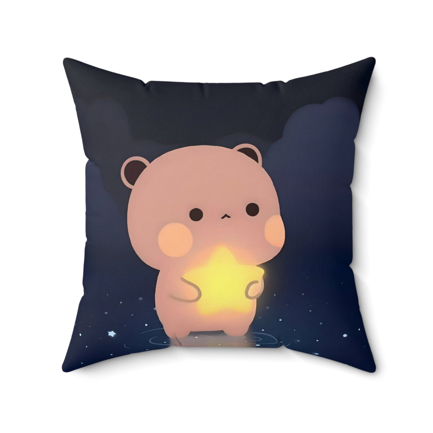 Bubu Dudu holding star pillow