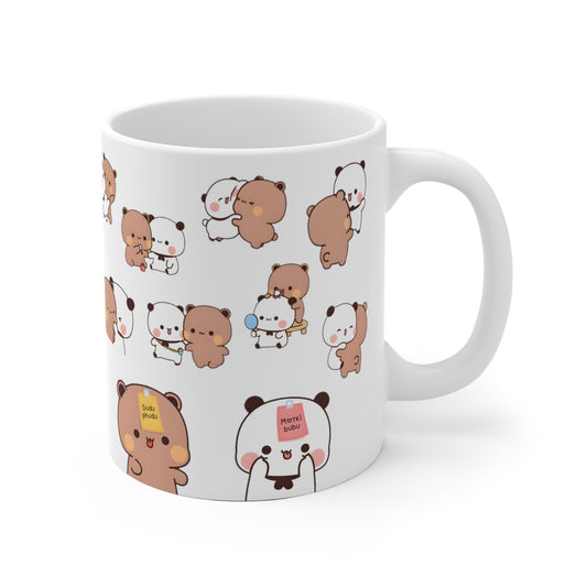 Bubu love dudu multiple sticker mug