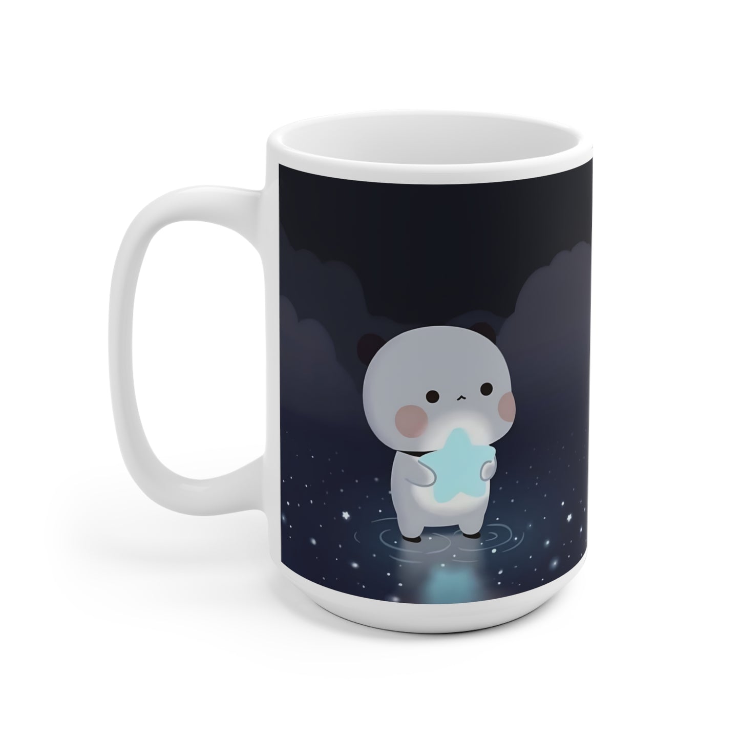 Bubu holding star mug