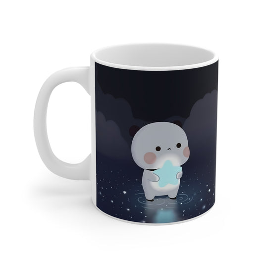 Bubu holding star mug