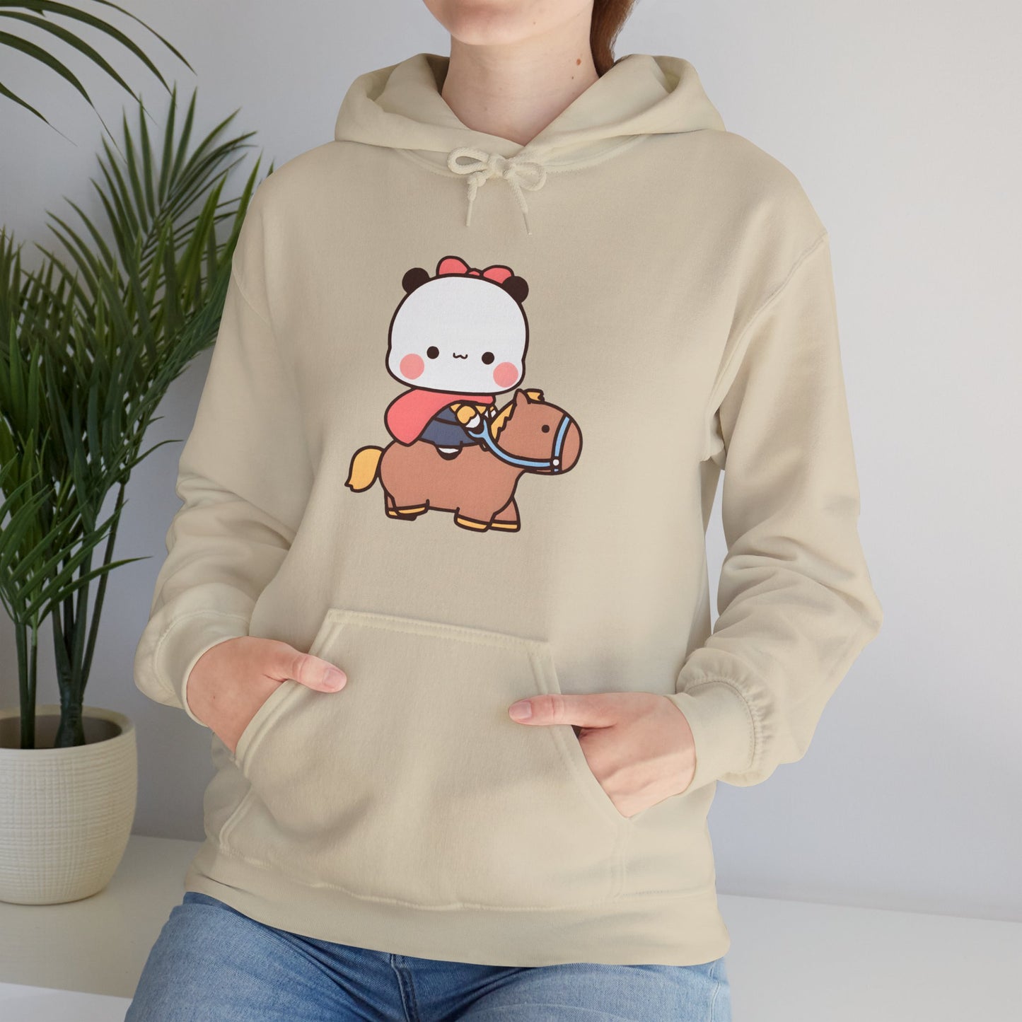 Bubu on brown horse hoodie