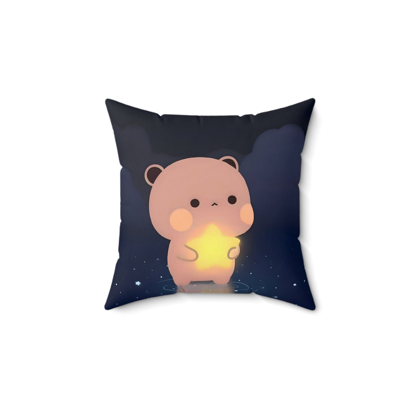 Bubu Dudu holding star pillow